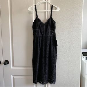 Express black lace dress